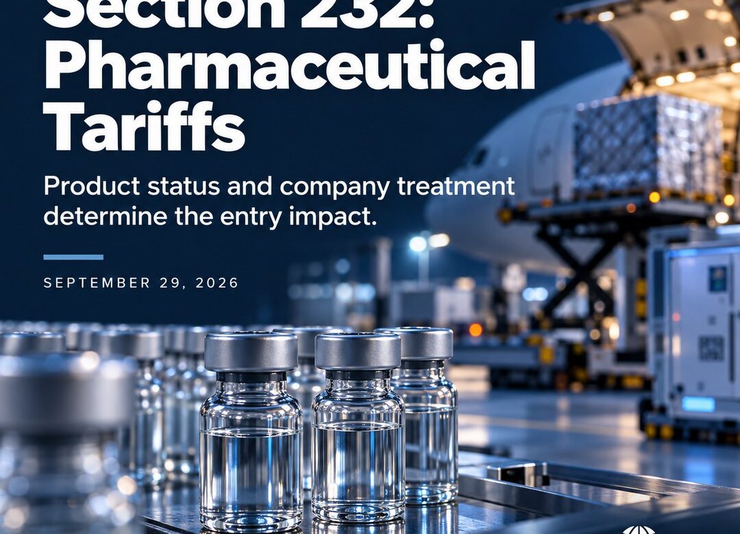 Section 232 Pharmaceutical Tariffs: Preparing the September 29 Entry